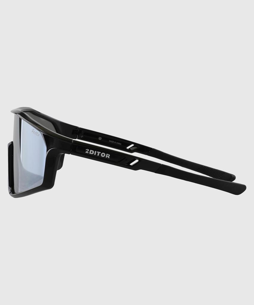 Tuditeo Sports Exercise Running Goggles Iter Sunglasses C1 Silver/Frame Black