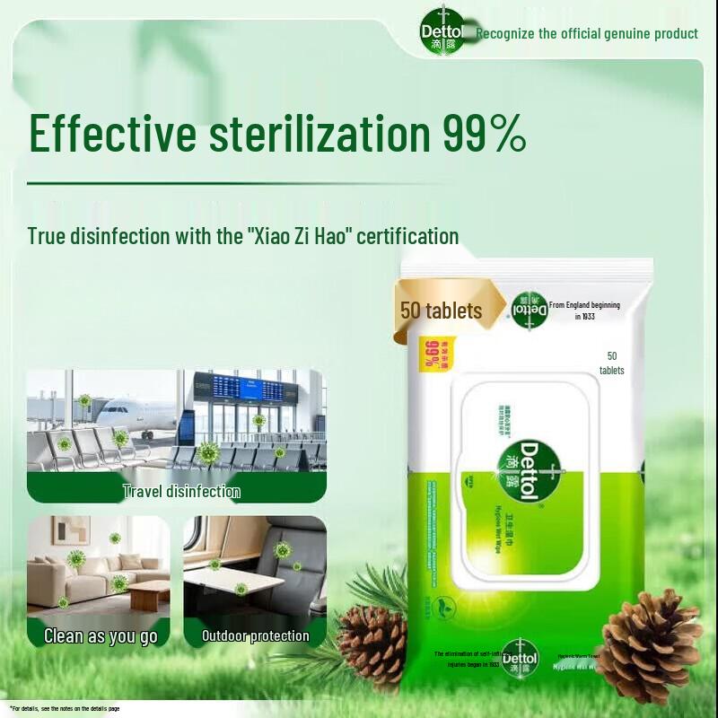 Dettol Disinfectant Wipes 50 Sheets X 2