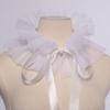 Vintage Ruffle Detachable Neck Collar Medieval Victorian Chokers Neck Ruff Shawl