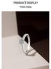 Japanese-Korean Style 0.5ct Moissanite Diamond Ring for Women, 925 Sterling Silver, High-End Niche Design