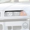For BMW E36 1992 1993 1994 1995 1996 1997 1998 Accessories Car Black Plastic Lamp Eyebrow Trim Sticker Decoration