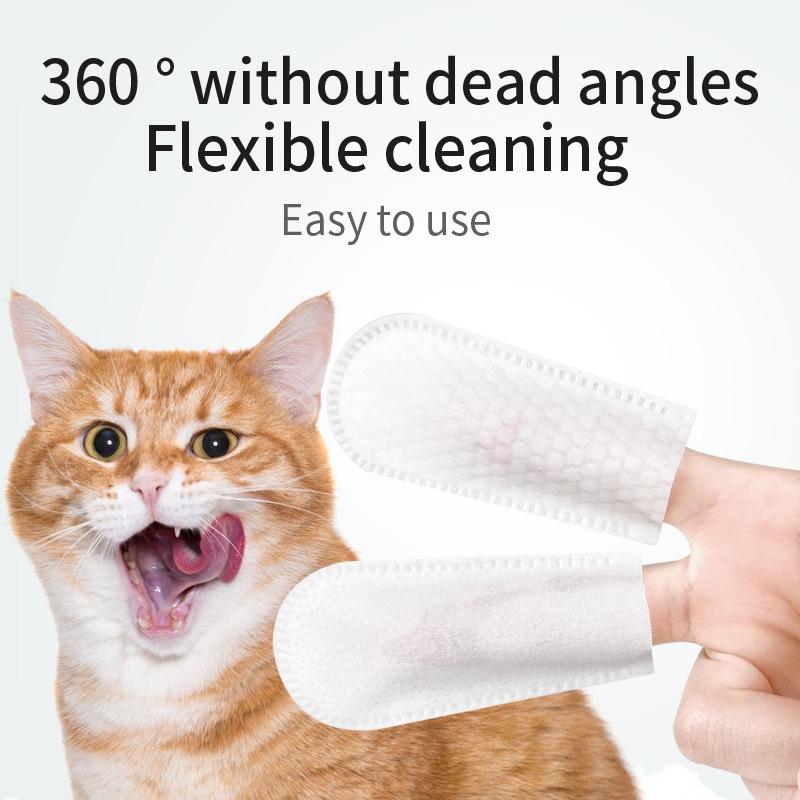 

Pet Cleaning Products Ear Cleaning Wipes Ear Care Fingertips Ear Mite Removal and Dog Ear Cleaning Pet Products pet towel One Size білий