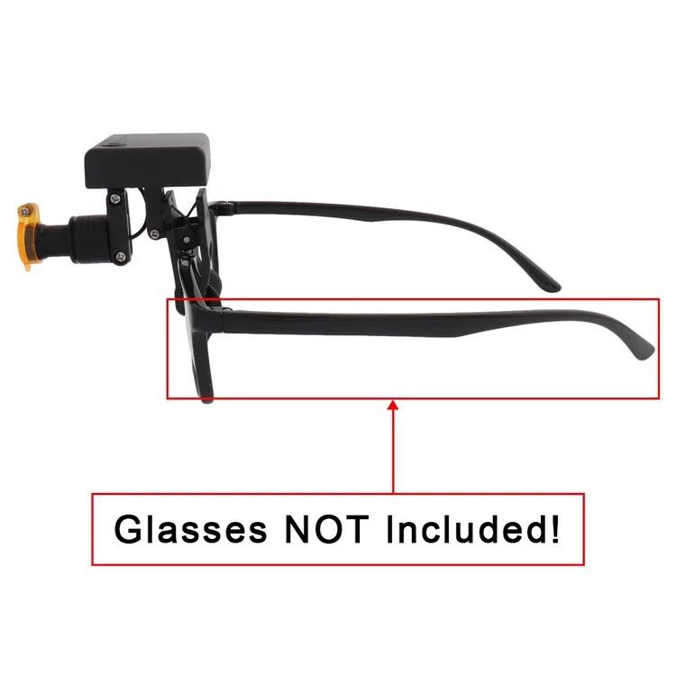Wireless Portable 5W LED Headlight Headlamp Clip Type Dental Oral Cavity Lamp For Dental Magnifying Glass  Glasses