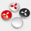 60mm, 4pcs Car Wheel Center Caps: Stickers Specifically Designed for Mitsubishi Pajero, Outlander, XL, Montero, Lancer, Trito