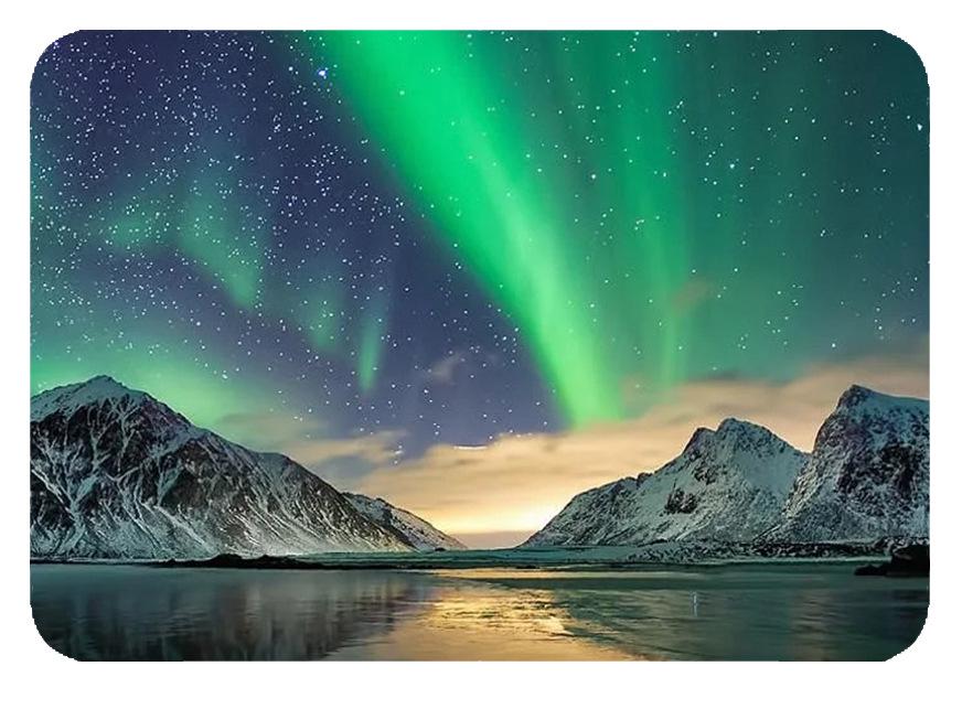Dreamy Aurora 3D Crystal Glass Magnetic Refrigerator Sticker – Colorful Metal Home Decoration Gift