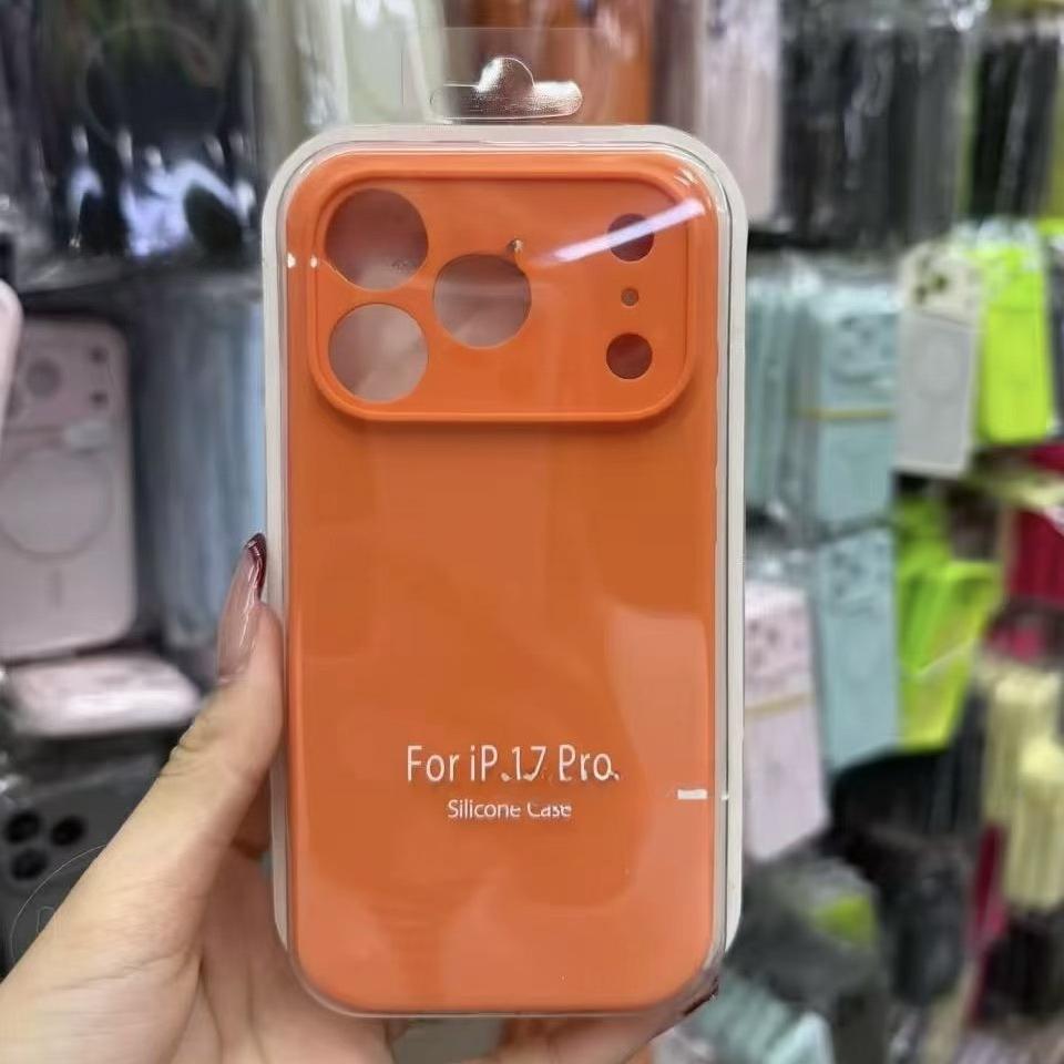 Luxury Liquid Silicone Original 1:1 Phone Case For iPhone Air 17 Pro Max 17 Pro 17 AI Camera Button Anti-drop Full-protect Cover