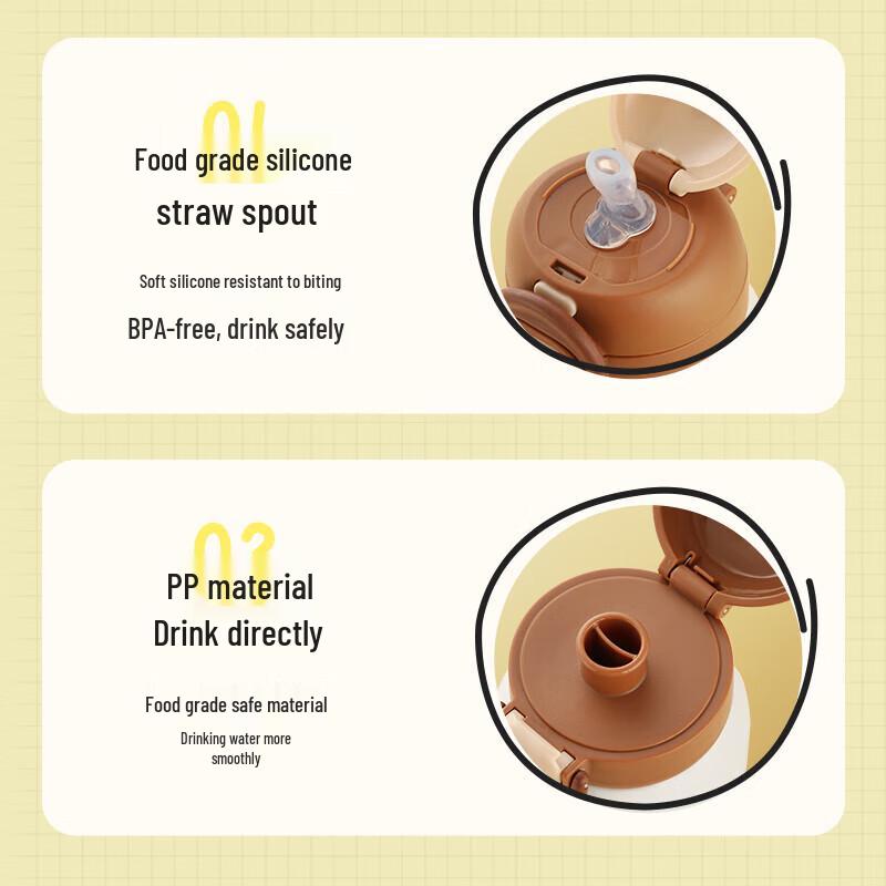 Snoopy Kids Double-Drink Insulated Water Bottle