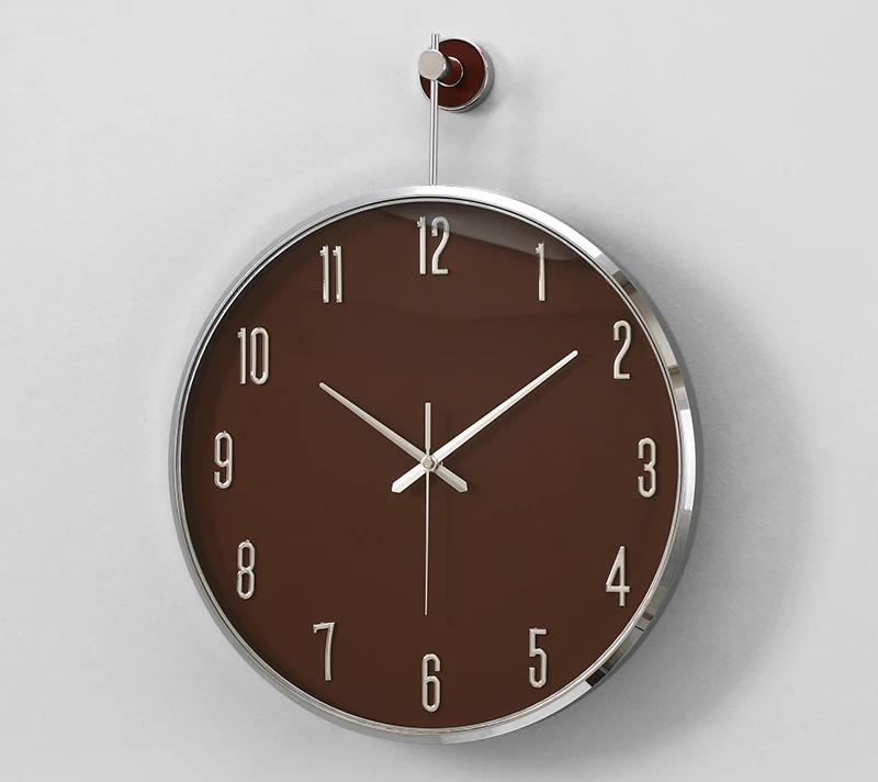 Modern Simple Interior Wall Clock Fashion Creative Interior Clock Light Luxury Silent Bedrooms Horloge Murale Home Decoration