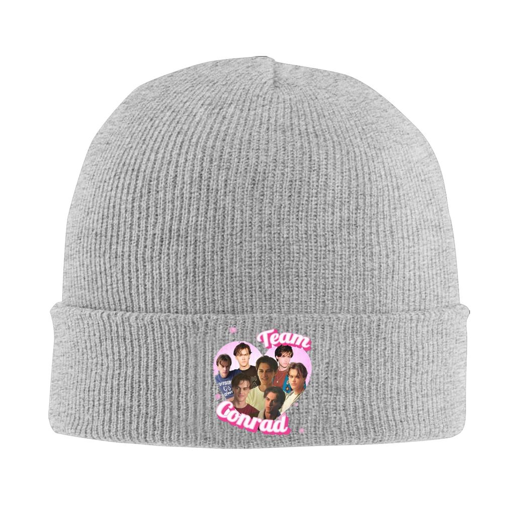 Team Conrad Cousins Graphic-bayingimg Beanie Hats  Bonnet Hats Men Women Vintage Kpop Knitted Hat Autumn Design Head Wrap Caps