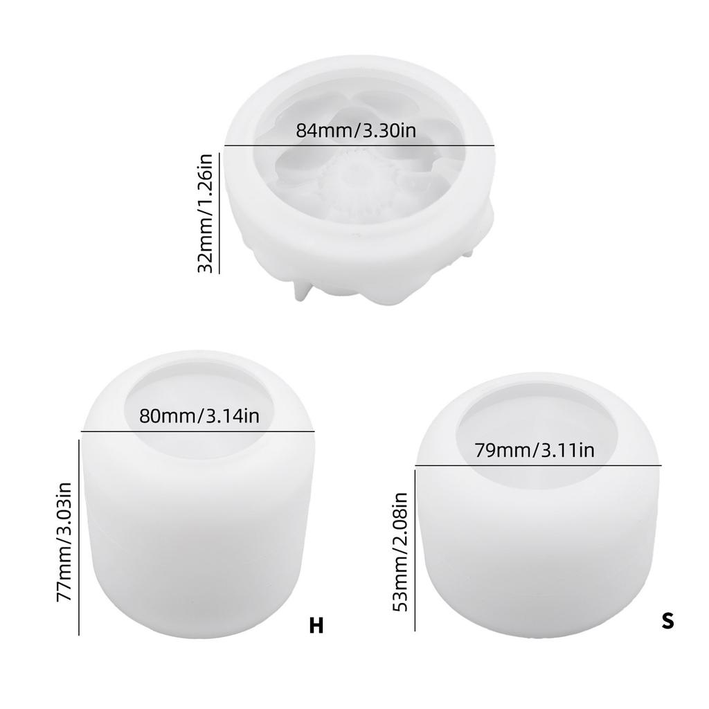 Large Flower Sturdy Silicone Resin Mould for Epoxy Castes Jewelry Dishes Jar Making Creative Craft Supplies Projects