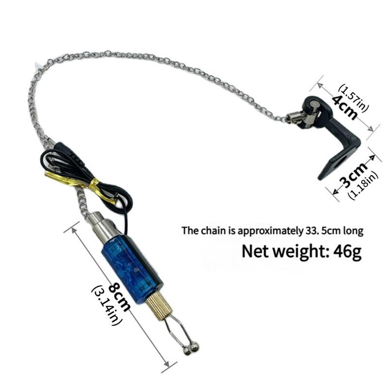 Bright LED Fishing Tool With Moving Lures Enhances Bites Detection Durability Light weight For Outdoor Anglers