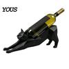 Cat Lover Decor 3D Printed Wine Bottle Holder, Minimalist Geometric Shaped Stable Support Rack for Home Bar Counter, Gift Lovers Decorative
