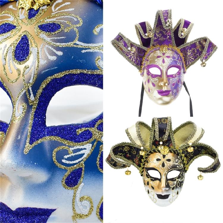 Masquerade Mask for Men Women Venetians Jester Mask Halloween Cosplay Party Costume Cosplay Mask for Wall Decorations