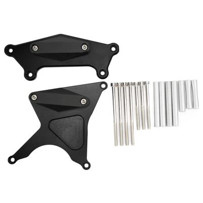 2pcs Motorcycle CNC Aluminium Alloy Clutch Gear Box Cover Engine Crash Guard Replacement for Versys Kle650 2006‑2020