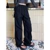 Women's High Waist Cargo Pants Wide Leg Parachute Pants Quick Dry Casual Streetwear Trousers With Pockets 2026 Spring Summer