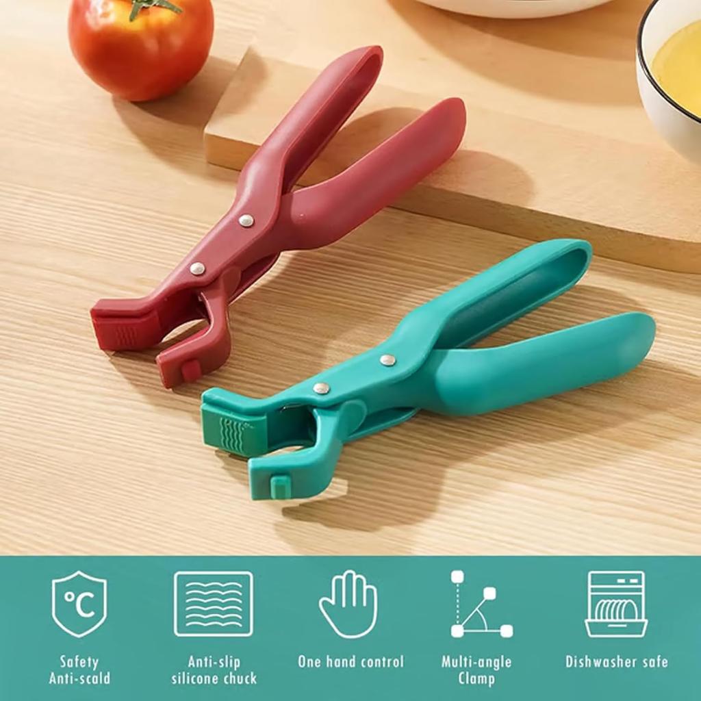 Anti-Scald Clamp, Bowl Holder, Multi-Functional Plate Lifting Clamp, Creative Home Kitchen Silicone Anti-Scald Clamp