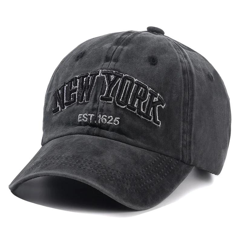  New York Washed Cotton Cap For Men Women Gorras Snapback Caps Baseball Caps Sun protection Casquette Dad Hat Outdoors Cap