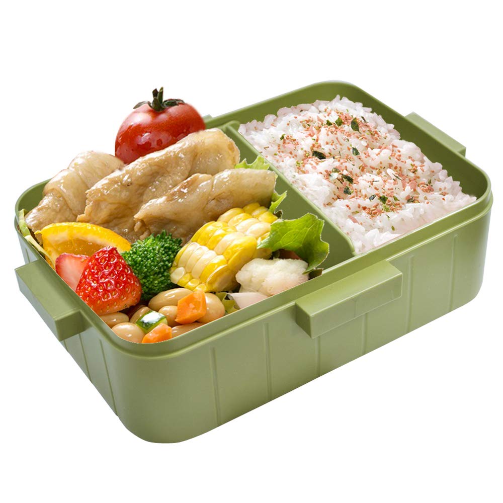 Skater Ag+ Silver Ion 4-Point Lock Lunch Box 650ml Retro French Green YZFL7AG