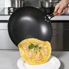 Zhi Shi 32cm Wrought Iron Nitrided Hammered Stir-fry Wok