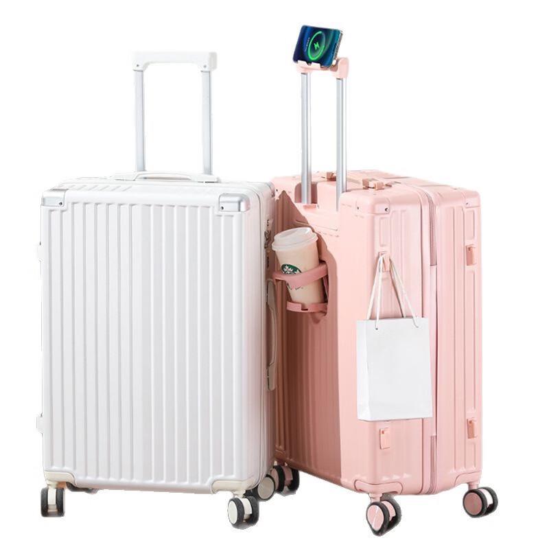 Li Shen 26-inch Hardside Spinner Luggage with USB and Cup Holder