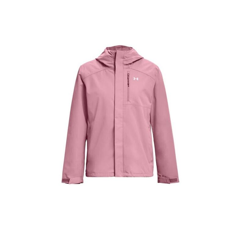 (WMNS) Under Armour Under Armor Autumn Three-in-One Woven Hooded Jacket Pink Women s 1371593-697 S