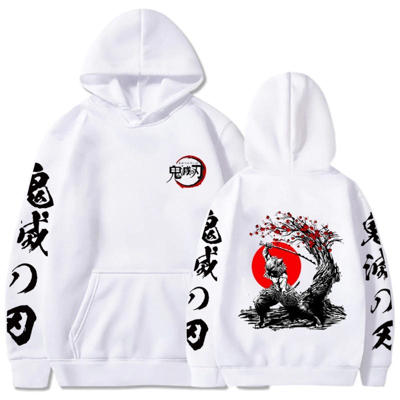 Hashibira Inosuke Japanese Animation Hoodie Men Women Harajuku Pullover Street Wear Unisex Autumn Winter Plushed Sweater