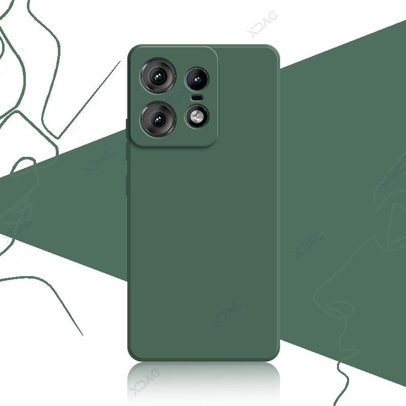 Custodie per cellulari per Motorola Edge 50 Pro Moto Edge50Pro 5G 6.7" Cover posteriore in silicone liquido quadrato morbido e lussuoso Armatura