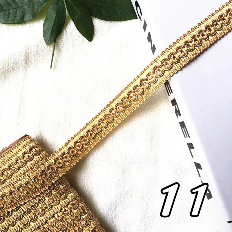 12 Metrów Koronka do Zasłon Frędzel 2 cm Szerokość Plecionka Wykończenie Krawędzi Wstążka do Szycia Krawędzi Poduszki Sofy Tapicerka Akcesoria DIY