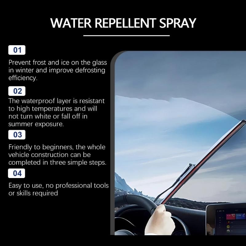 Glass Water Repellents Anti Fog Sprayer Hydrophobic Treatments Repels Rain & Sprayer Alternative Defogger for Car