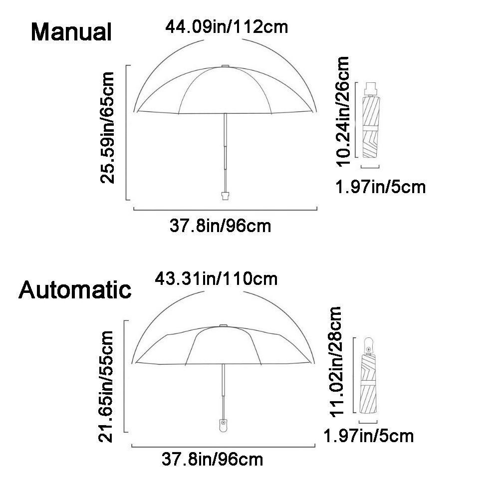 UV Protection Automatic Umbrella Automatic/Manual Sunshade Umbrella Dual Use Umbrella Outdoor