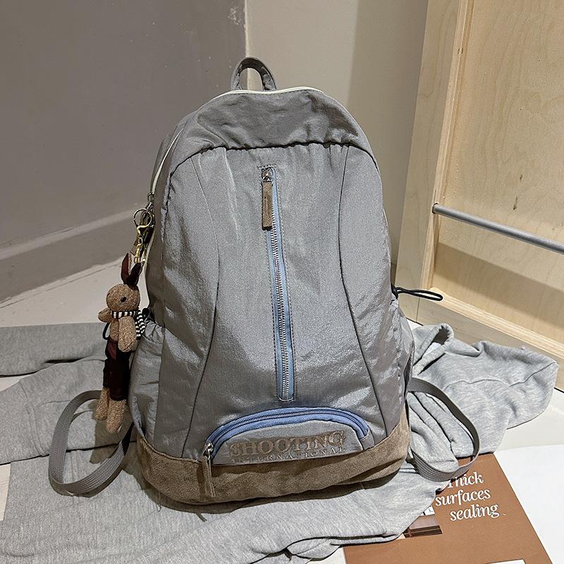 

Сумки Большой емкости Ретро Ветряные рюкзаки Женские американские вышитые рюкзаки Студенческие легкие дорожные рюкзаки Сумки высокой ценности серый