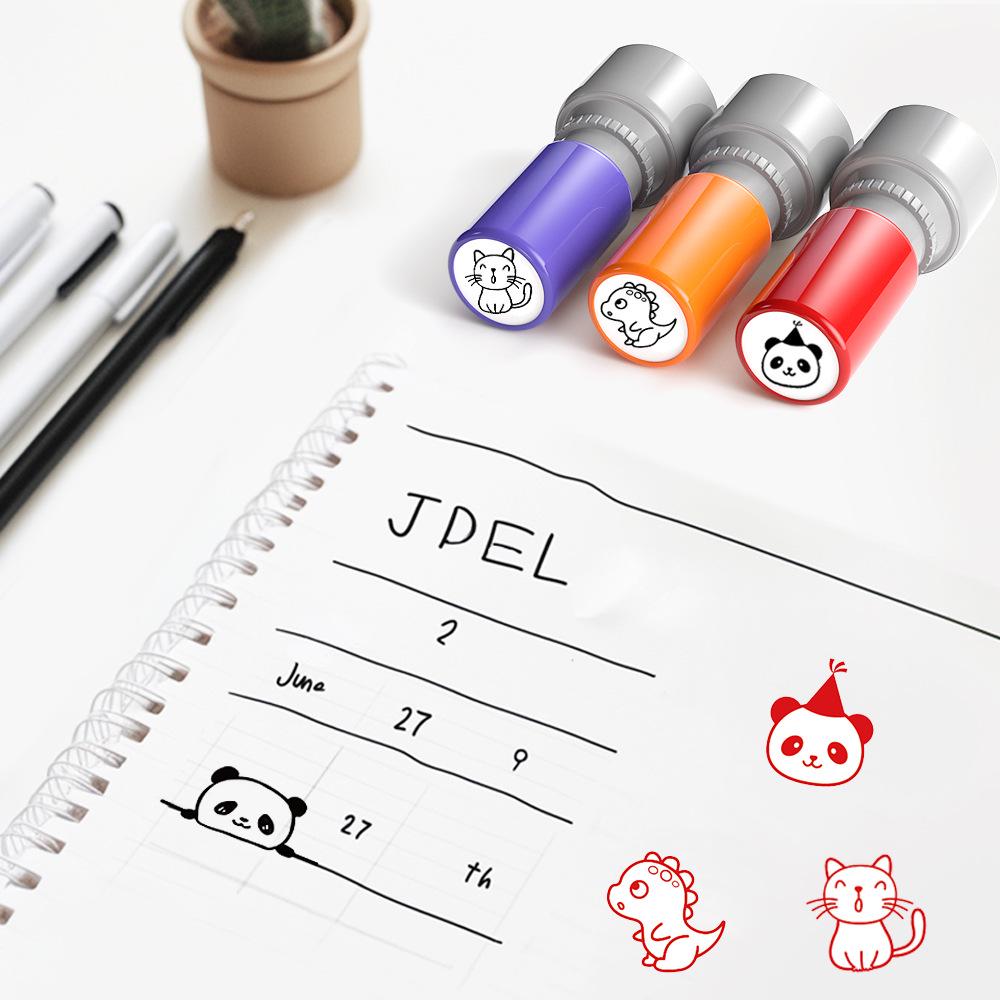 Cartoon Animal Planner Stickers - Panda, Puppy, Rabbit, Kitten, Dinosaur