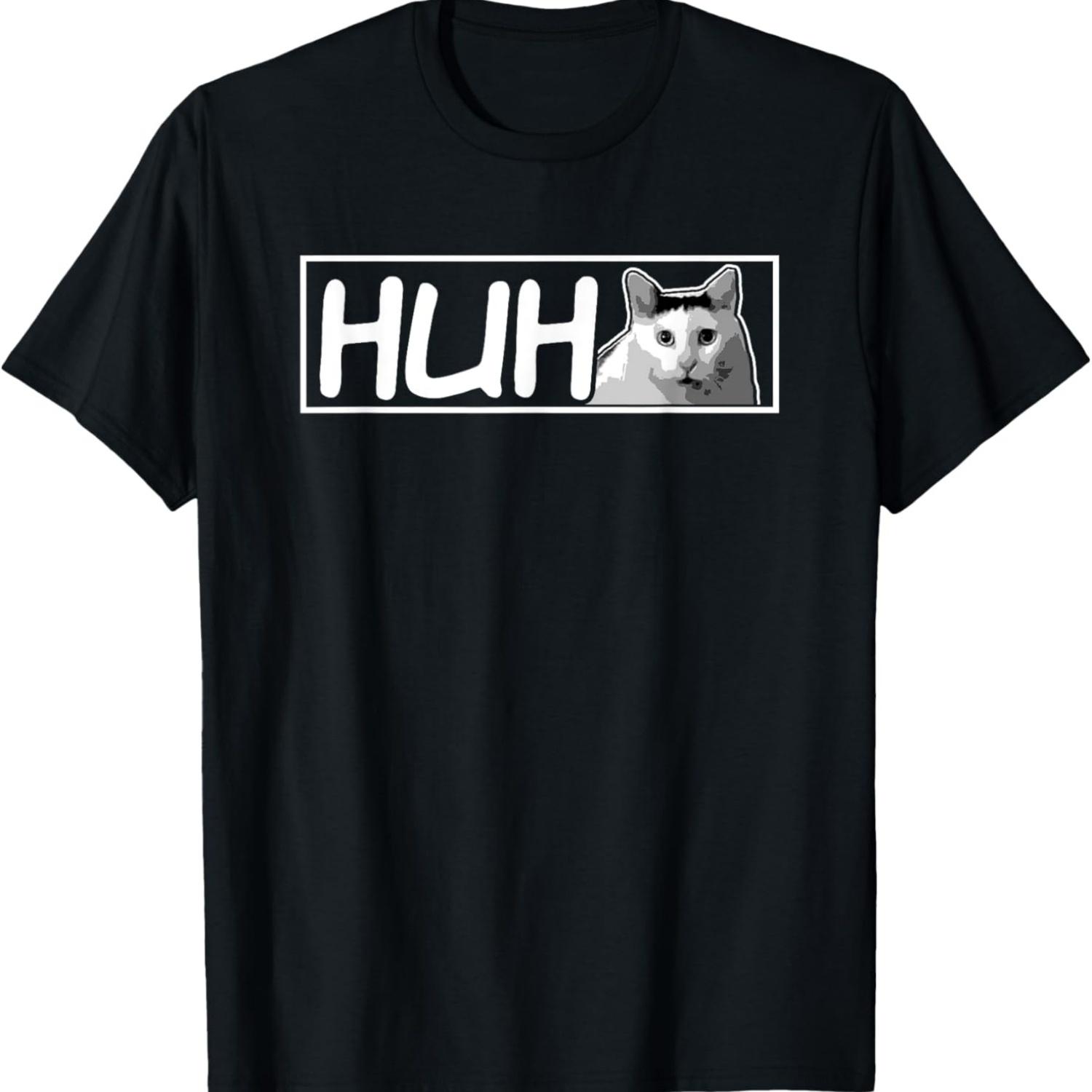Huh Cat Shirt - Huh Cat T-Shirt S