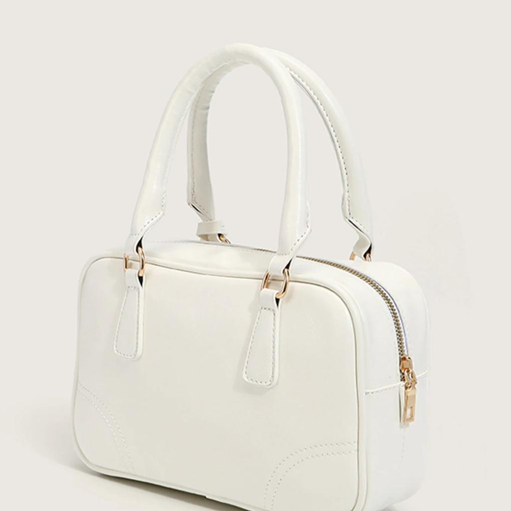 Retro Freizeit Umhängetasche für Damen 1 Schulter Boston Tasche tragbare Bowlingtasche neu