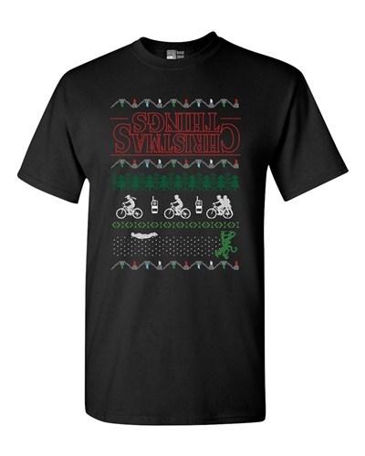 Christmas Things Ugly Holiday Adult DT T-Shirt Tee Unisex T-Shirt XXXXL