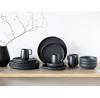 CreaTable Uno Black Dinnerware Set, 16 Pcs. (22978)