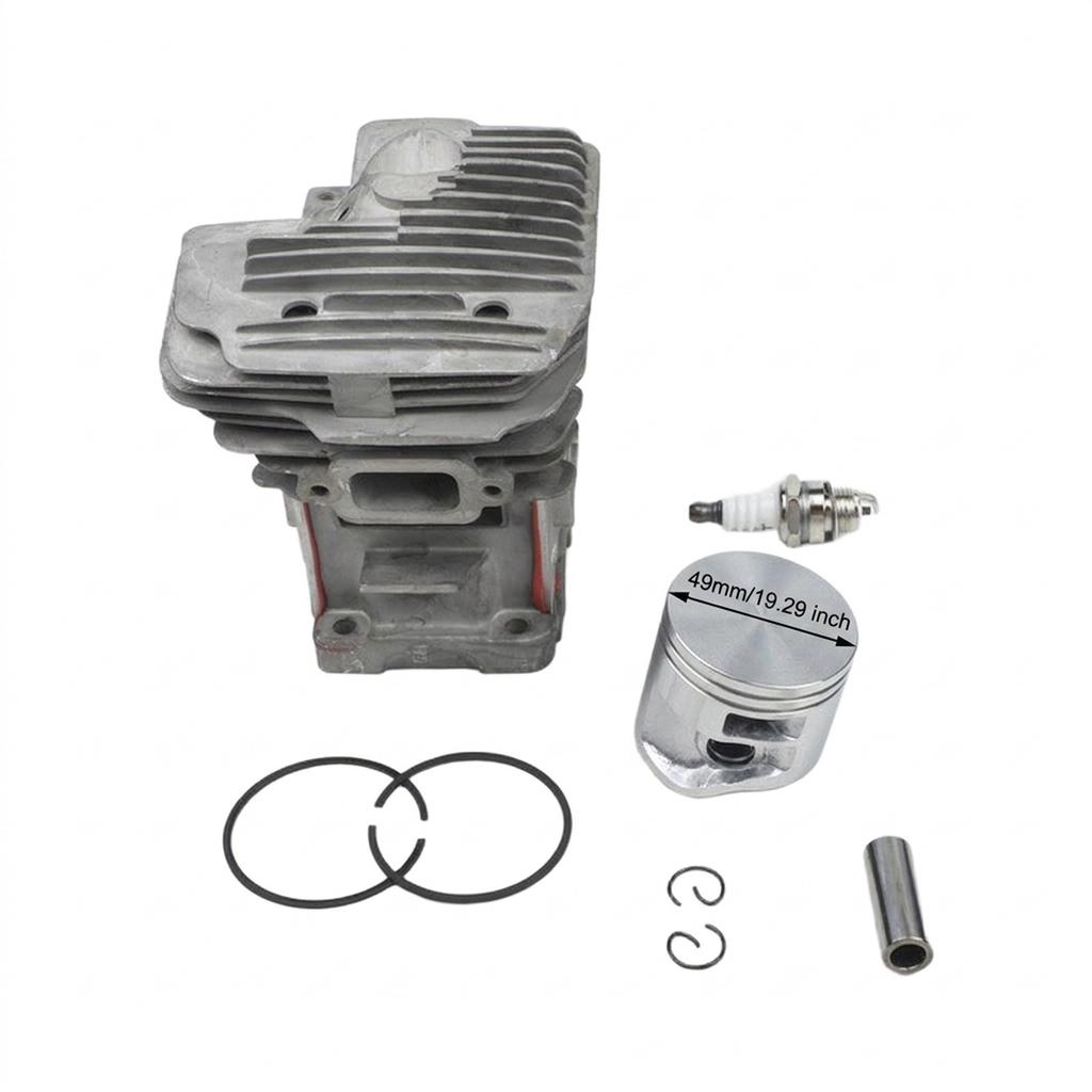 Cylinder Kit 49mm for MS391 for chainsaw Replaces OEM Numbers 1140-020-1204 and 11400201204 Includes Full Assembly