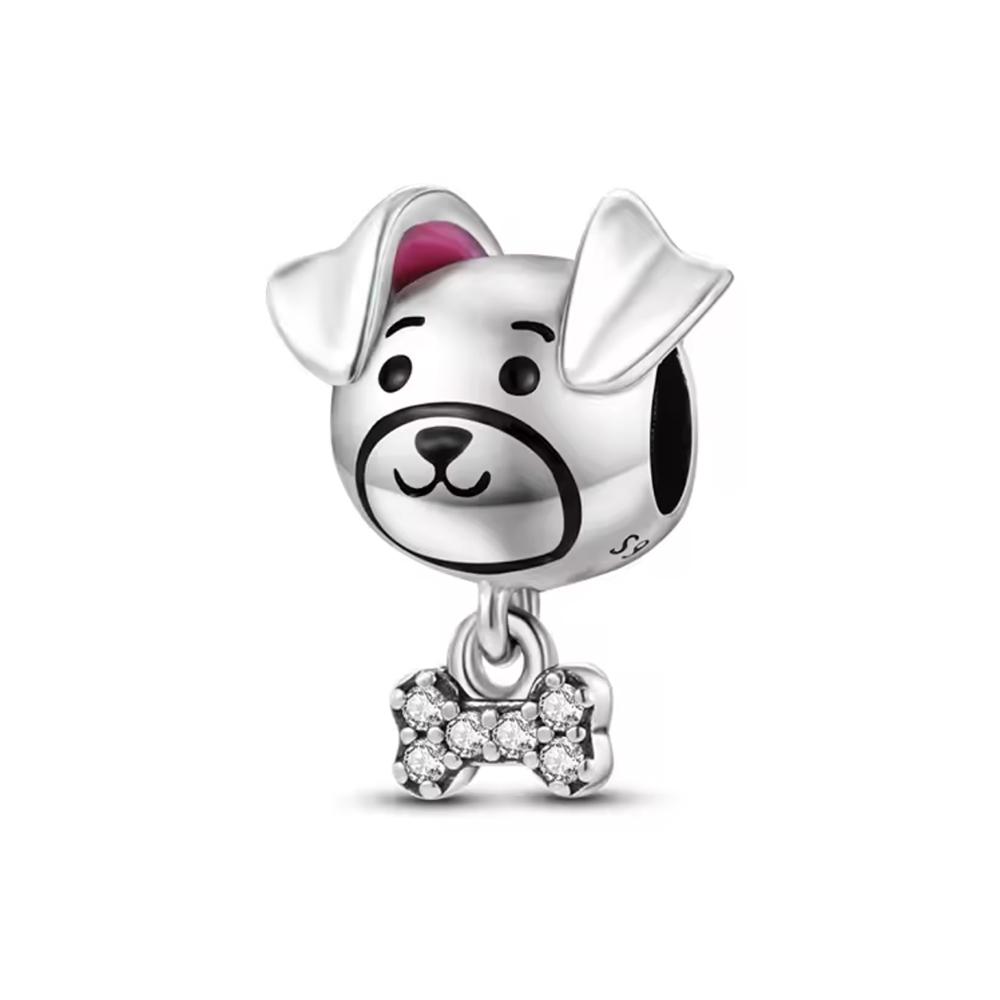 Sell Copper Plating Black Cat Panda Horse Elephant Charm Party Gift Series Bead Fit Original Bracelet Women Jewelry