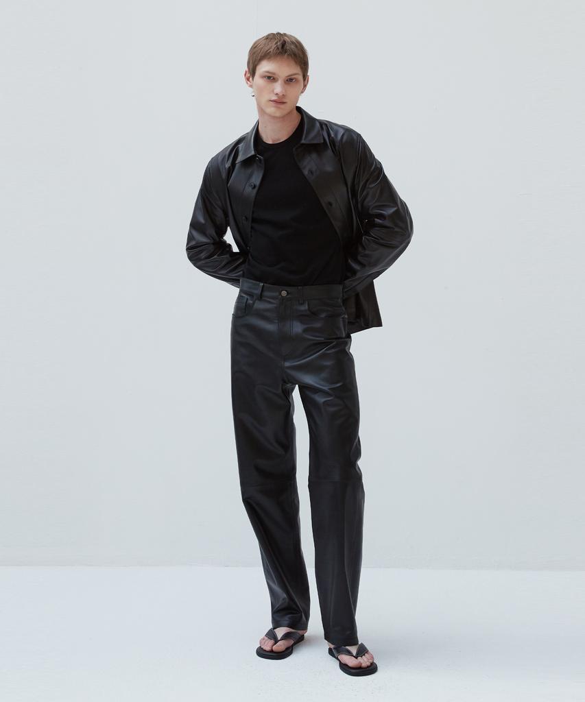 Beleudemaleu Italian Napa Lambskin Relaxed Fit Pants