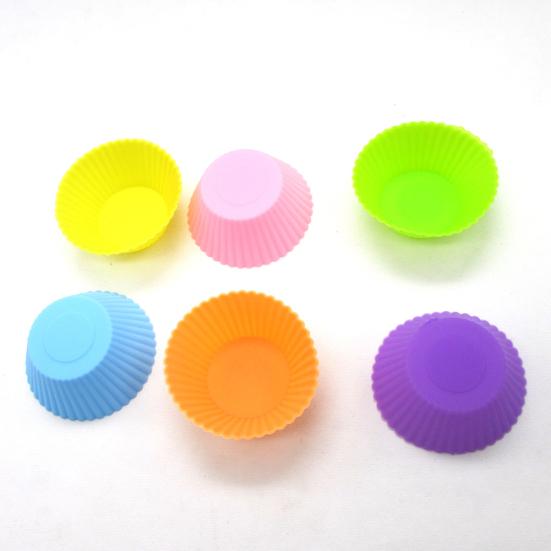 Puntos wiederverwendbare Silikon 12Pcs Kuchen Liner Muffin Schokolade Cupcake Formen Backformen Tasse