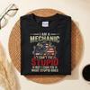 I Am A Mechanic I Can’t Fix Stupid Shirt, Funny Mechanic Gift, Mechanic Humor T-Shirt, Auto Repair Worker Tee, Car Guy Garage Shirt
