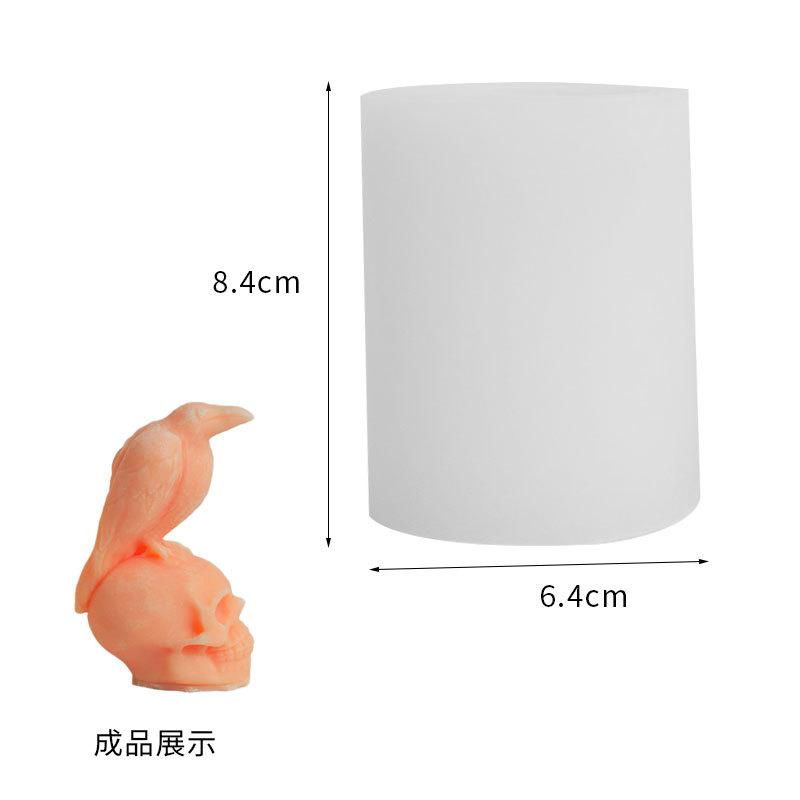 3D Crow Silicone Mold Handcrafted Scented Candles Creative Crow Theme Desktop Decorations Home Decor New Style