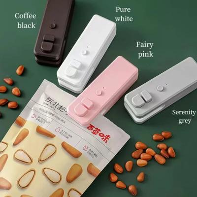 Mini-Heißsiegelgerät, tragbares Hand-Vakuum-Versiegelungsgerät, USB-Aufladung, Lebensmittel-Snack-Aufbewahrungsbeutel aus Kunststoff, Versiegelungs-Verpackungsbeutel