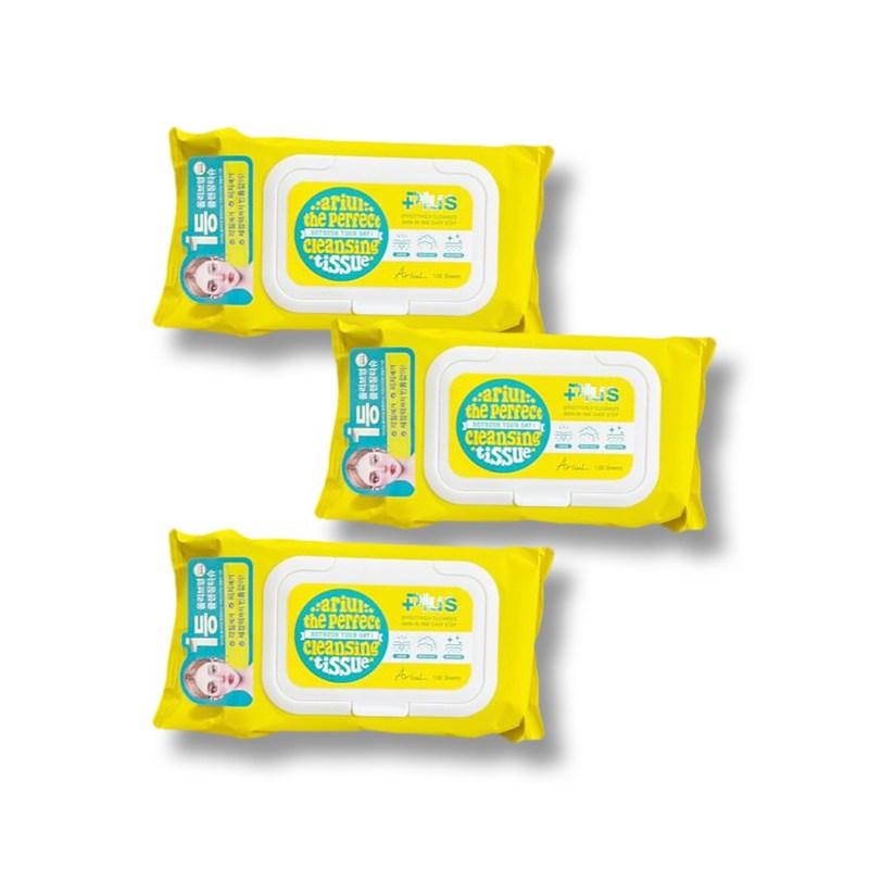 Ariul Cleansing Tissues The Perfect Cleansing Plus, 100 wipes, 3 pcs