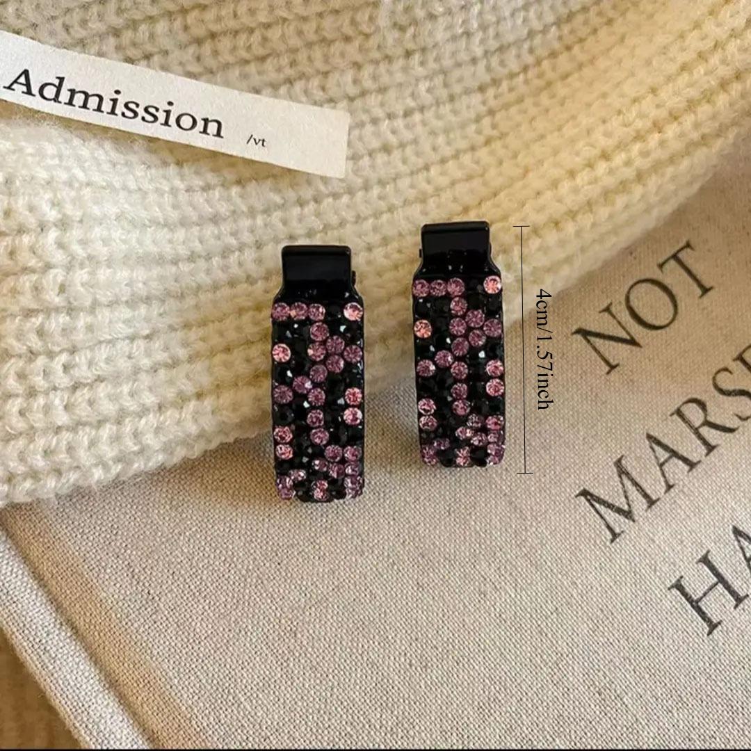 

2 шт. Милые 4 см хрустальные заколки-крабы для волос для женщин и девушек, заколка-шпилька, зажим для волос, не повреждающий волосы, аксессуар-инструмент