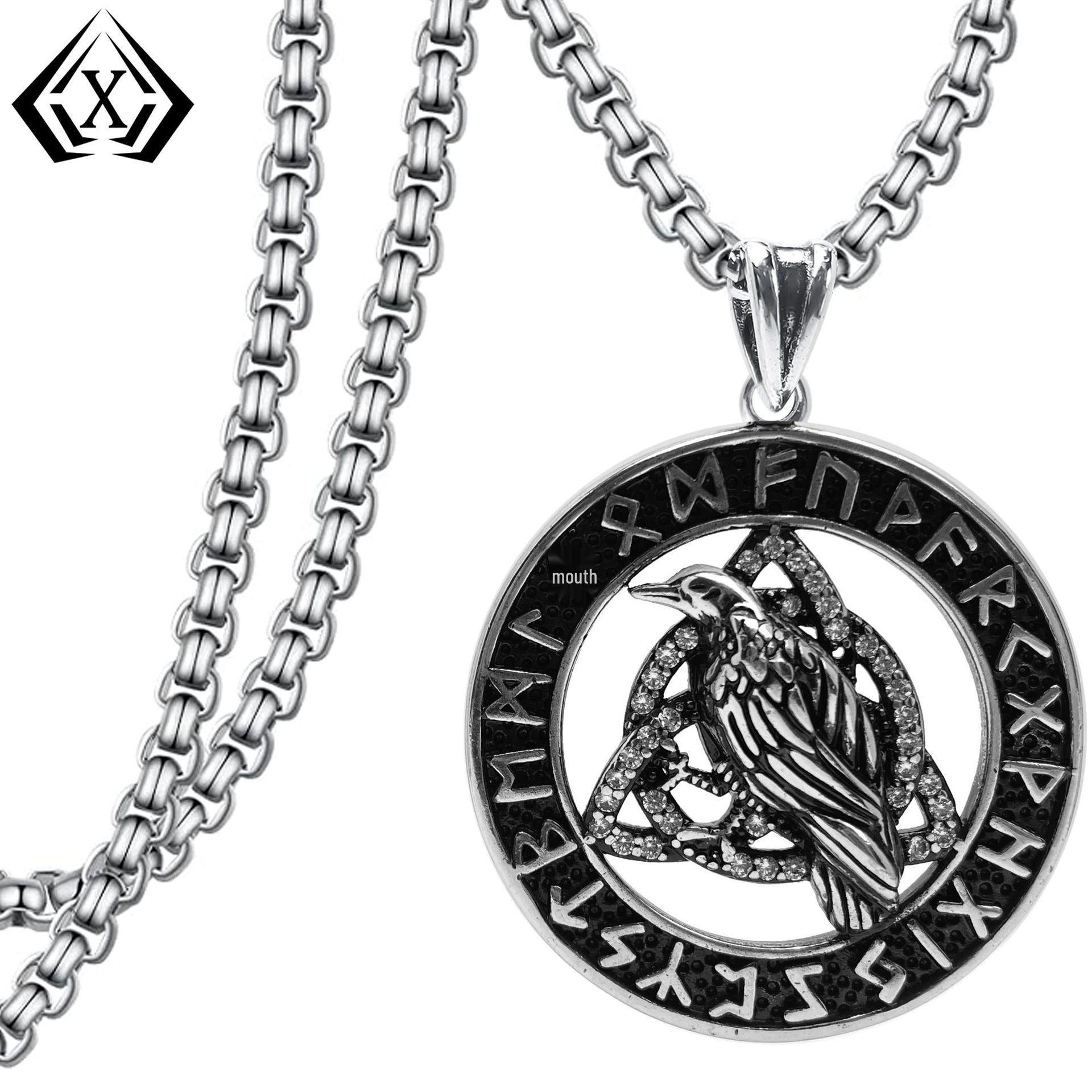 Панк Готика Тяжелая Промышленность Подвеска-Птица Ожерелье - Загадочный Темный Стиль Дизайна