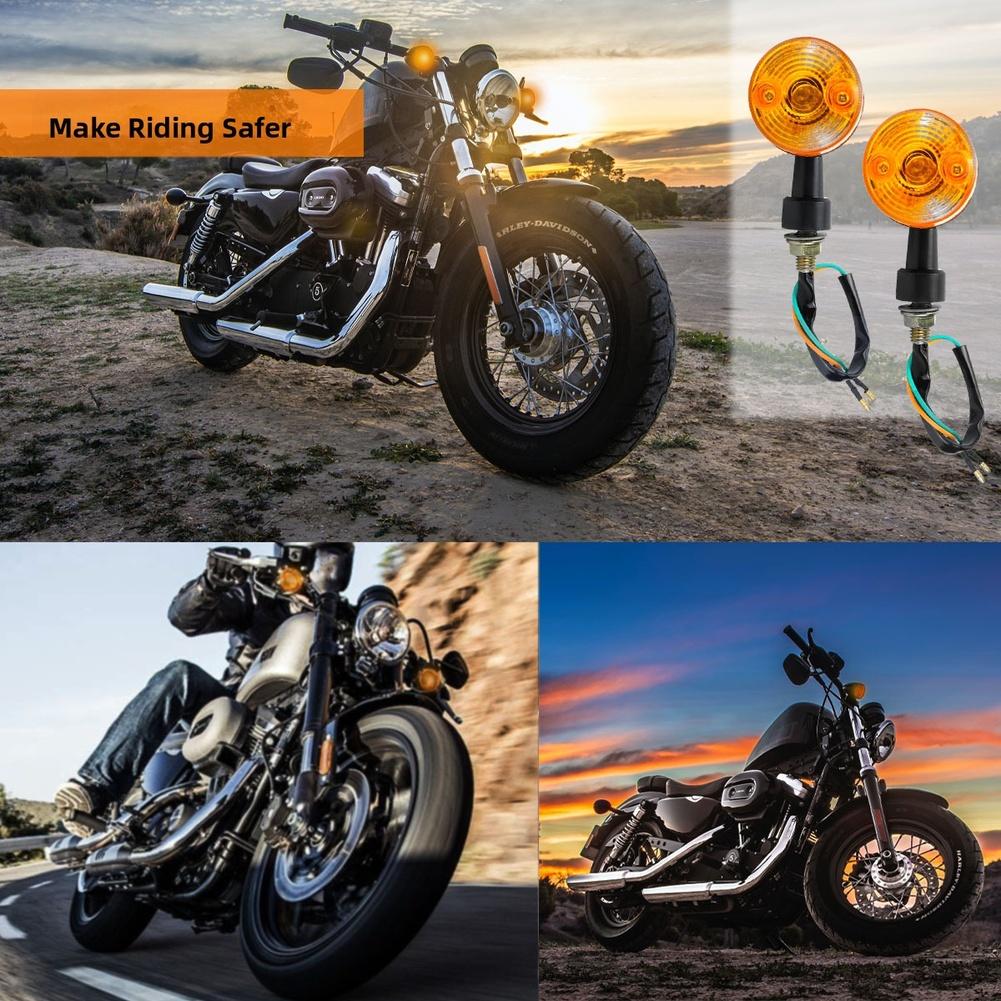 Multi-Purpose Turn Signal Kit With Adjustable Flash Relay For ATV Motorcycle Trucks Accessories Easy Installation