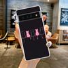 Phone Case Cover for Google Pixel 9 8 7 6 5 4 4XL 7A 6A 5A 4A 3A Pro XL 5G Transparent Soft TPU Shell Cute Line Cat Pattern Bags
