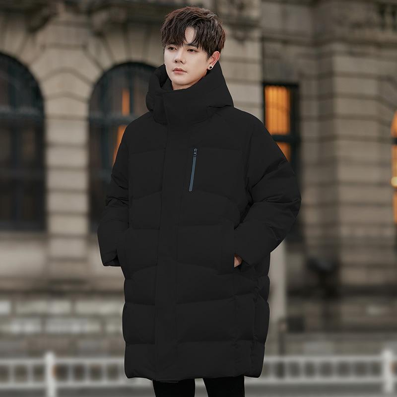 High Charging Capacity, Cold-proof Winter Down Jacket, Winter Men's Medium and Long Hooded High-end Plus