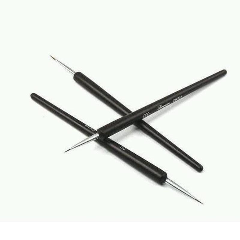 3pcs/set Dotting Painting Drawing UV Gel Liner Polish Brush Tool Nail Art Pen